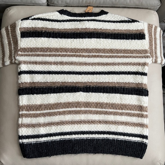 NWT - Fat Face Women’s Sparkle Striped Wool Blended Sweater - US 10/L - Picture 8 of 11